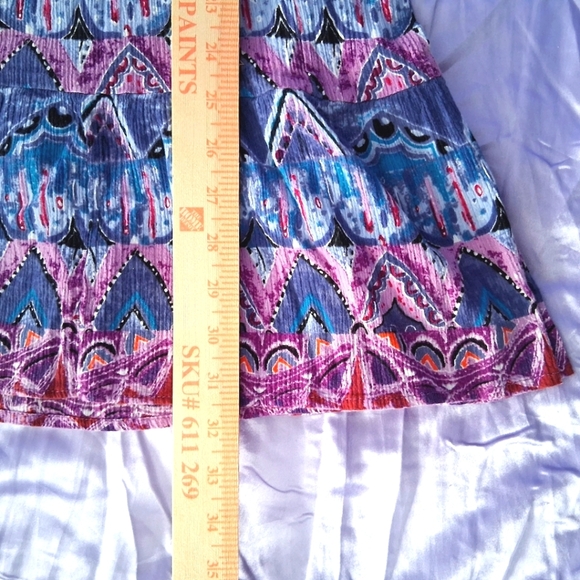 Vintage Oso Casuals Maxi Skirt Boho Full Cotton Purple Pink Fairy Gypsy Flare XL - Picture 9 of 12